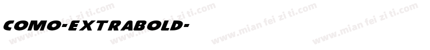 como-extrabold字体转换