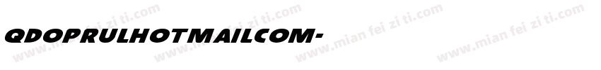 qdoprulhotmailcom字体转换