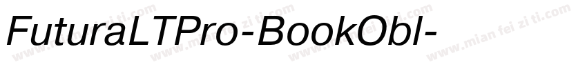 FuturaLTPro-BookObl字体转换