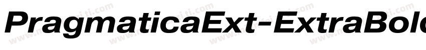 PragmaticaExt-ExtraBold字体转换