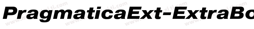 PragmaticaExt-ExtraBold字体转换