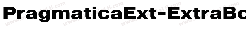 PragmaticaExt-ExtraBold字体转换