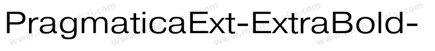 PragmaticaExt-ExtraBold字体转换
