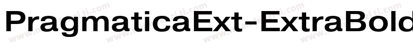 PragmaticaExt-ExtraBold字体转换