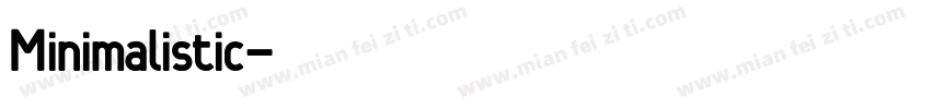 Minimalistic字体转换