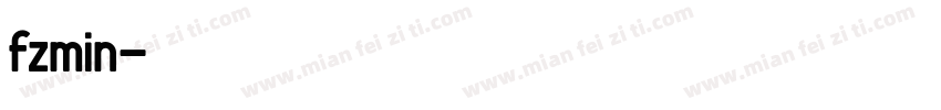 fzmin字体转换