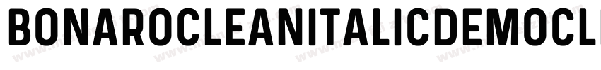 BonaroCleanItalicDemoCleanItalic-PKV6d字体转换