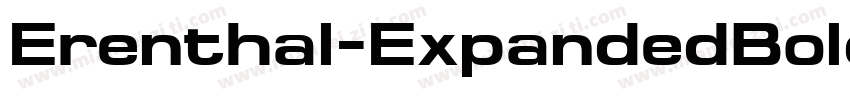Erenthal-ExpandedBold字体转换