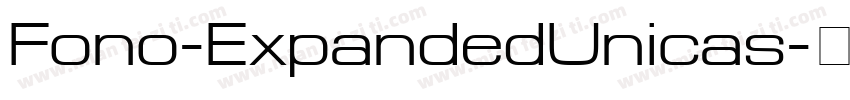Fono-ExpandedUnicas字体转换