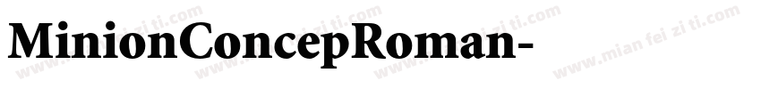 MinionConcepRoman字体转换