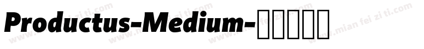 Productus-Medium字体转换