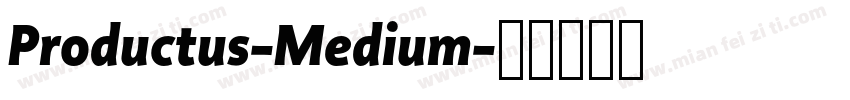 Productus-Medium字体转换