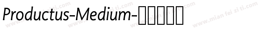 Productus-Medium字体转换