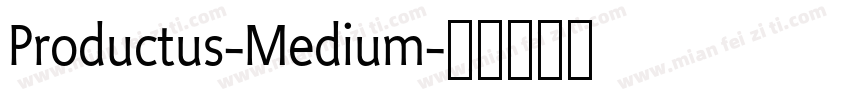 Productus-Medium字体转换