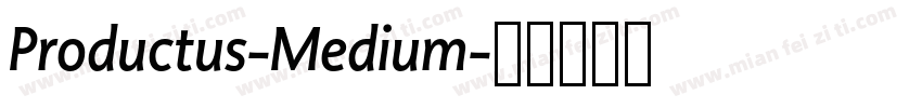 Productus-Medium字体转换