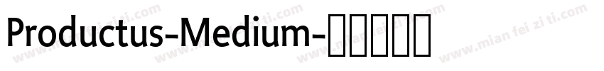Productus-Medium字体转换