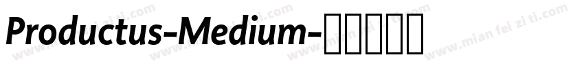 Productus-Medium字体转换