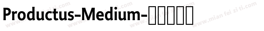 Productus-Medium字体转换