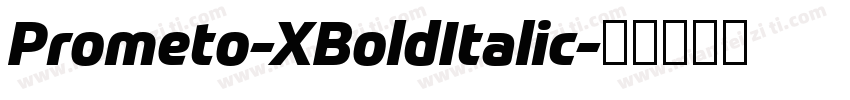 Prometo-XBoldItalic字体转换