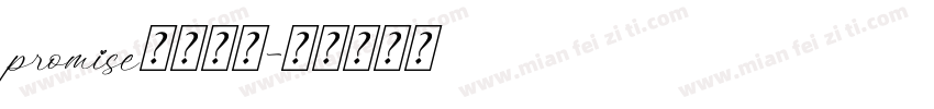 promise免费下载字体转换