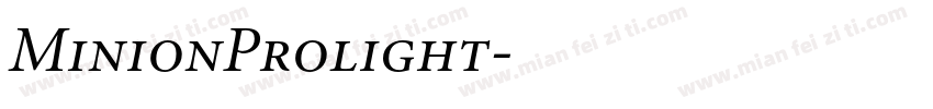 MinionProlight字体转换