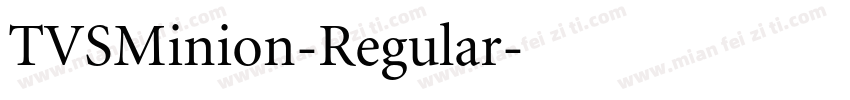TVSMinion-Regular字体转换