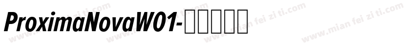 ProximaNovaW01字体转换