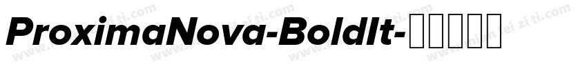 ProximaNova-BoldIt字体转换