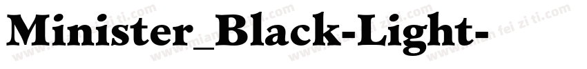 Minister_Black-Light字体转换