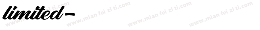limited字体转换