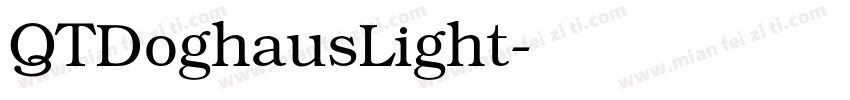 QTDoghausLight字体转换