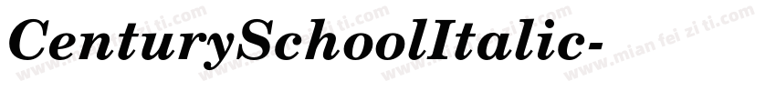 CenturySchoolItalic字体转换
