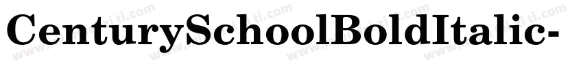 CenturySchoolBoldItalic字体转换