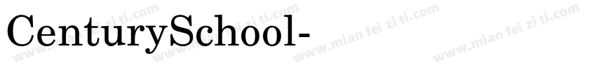 CenturySchool字体转换