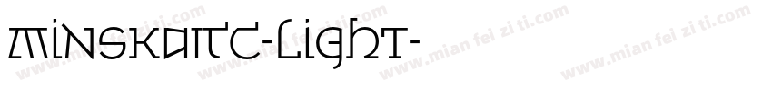 MinskaITC-Light字体转换