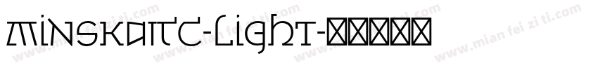 MinskaITC-Light字体转换