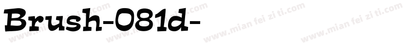 Brush-081d字体转换