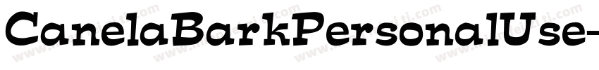 CanelaBarkPersonalUse-460D字体转换