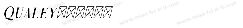 Qualey字体转换