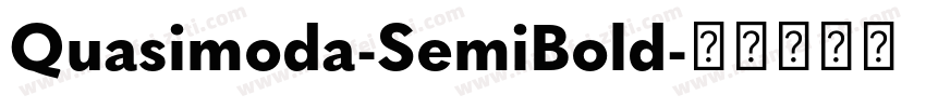 Quasimoda-SemiBold字体转换