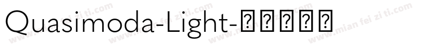 Quasimoda-Light字体转换