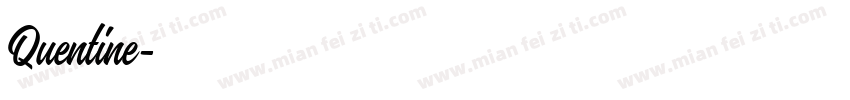 Quentine字体转换