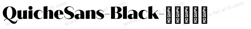 QuicheSans-Black字体转换