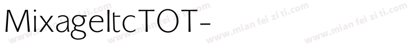 MixageItcTOT字体转换
