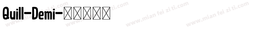 Quill-Demi字体转换