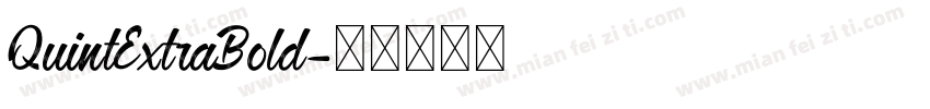 QuintExtraBold字体转换