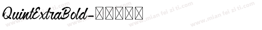 QuintExtraBold字体转换