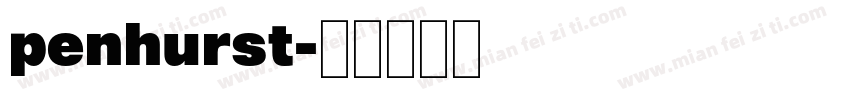 penhurst字体转换