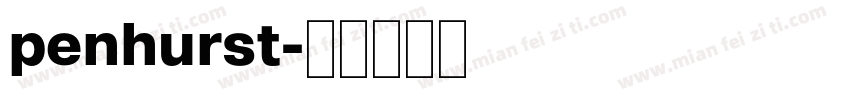 penhurst字体转换