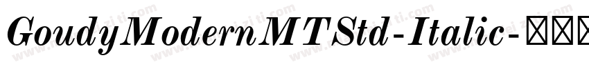 GoudyModernMTStd-Italic字体转换